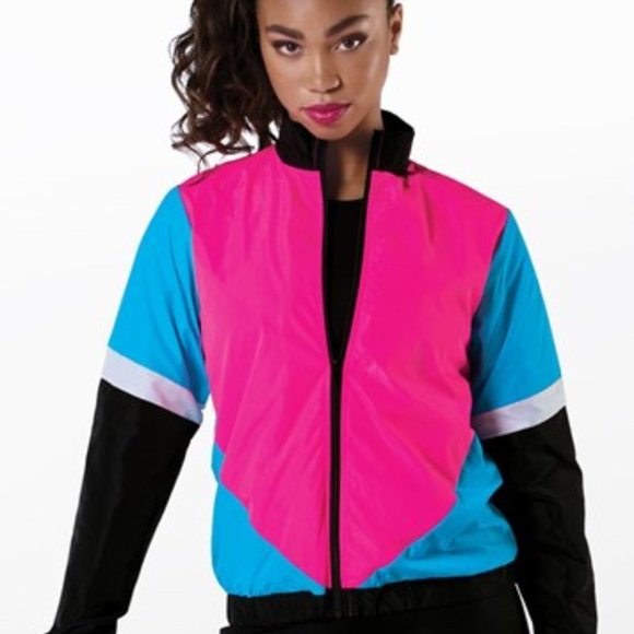 80s Color Blocked Windbreaker- Hip Hop Dance Costume - Picture 1 of 1